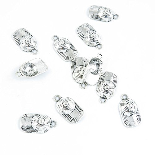 130 Pieces Antique Silver Tone Jewelry Making Charms Supply ZY2820