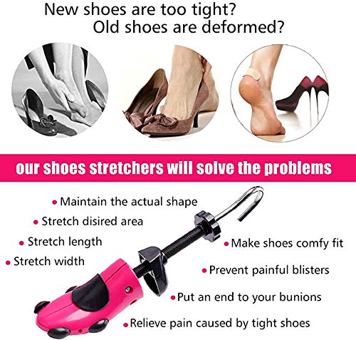 CHERAINTI Shoe Stretcher - Shoe Trees for Women and Men, Adjustable Stretch Length and Width for Wide Feet Expander Widener2