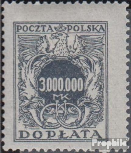 Sellos de Polonia P64 MNH 1924 Prophila coleccionismo postal con marcas de portería