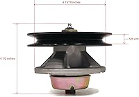 Vista 2 de The ROP Shop Conjunto de husillo con polea para tractores John Deere Scotts S2048, S2348, S2554