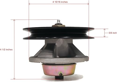 Miniatura 2 de The ROP Shop  Conjunto de husillo con polea para tractores John Deere Scotts S2048, S2348, S2554