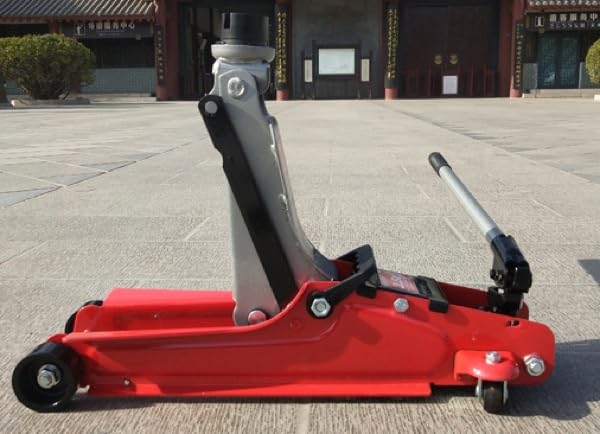 Cric Idraulico a Carrello 2,5 Tonnellate in Alluminio con Manico Girevole 360° per Auto e Veicoli Leggeri