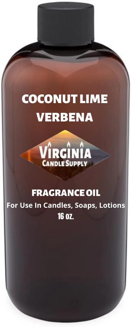 Coconut Lime Verbena Fragrance Oil (Our Version of The Brand Name) (16 oz Bottle) for Candle Making, Soap Making, Tart Making, Room Sprays, Lotions, Car Fresheners, Slime, Bath Bombs, Warmers…