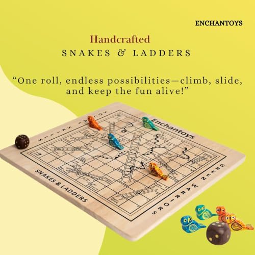 Image of Snakes and ladders Board Game | Vaikuntapali | Moksha Patam | Saap Seedhi |Parama Padam | Chutes and Ladder | Gyan Chauper | Old Time Game | Fun |