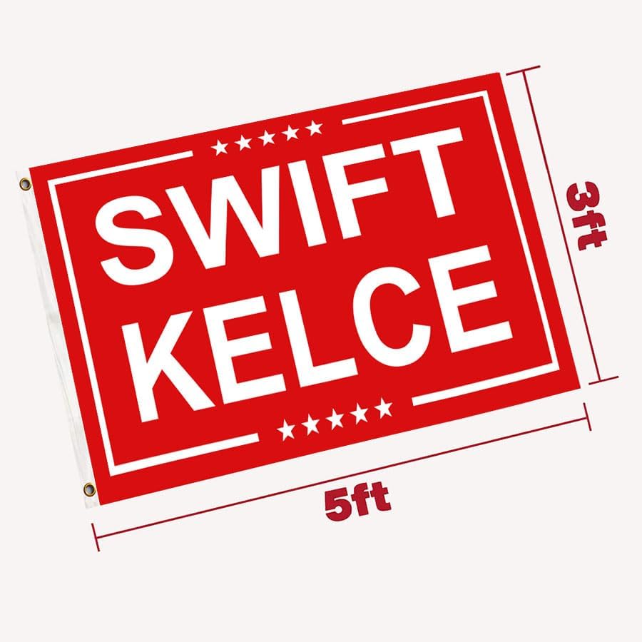 AUKUTOCO Tay*or Kelce Flag Music Sports Fans Tapestry Walls Decor Room Decoration Love Fans Gifts 3x5 Feet - Image 2