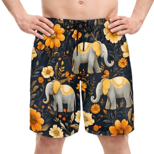 Men's Swim Trunks Size S Elephant Armor with Mesh Lining Soft Breathable Quick Dry Beach Shorts