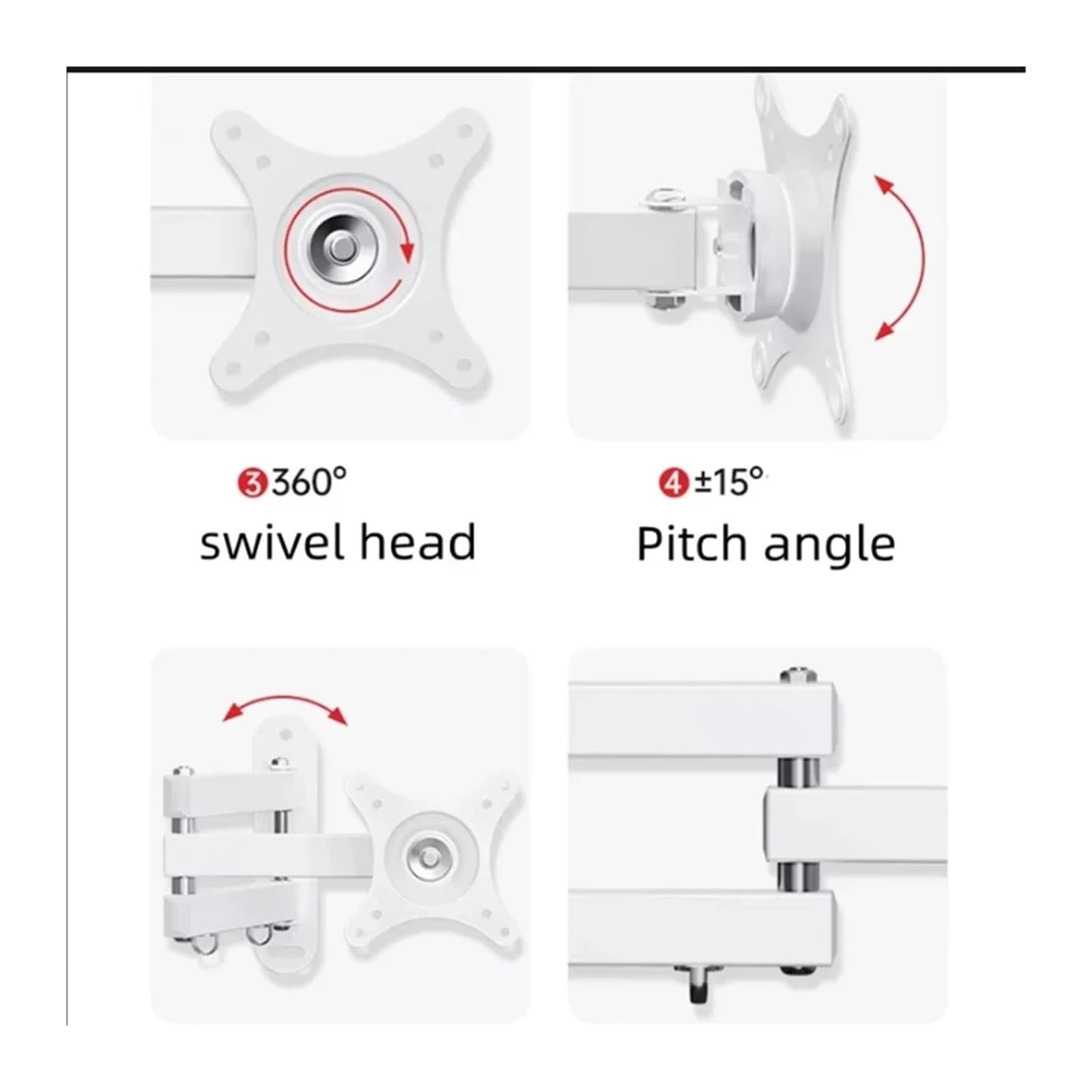 Soporte De Pared Ajustable For Monitor Y TV