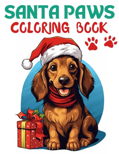Santa Paws Coloring Book, Adventure with Adorable Christmas Puppies for Little Ones Artists: ArtCreativity and Easy Colouring of Cute Kawaii Christmas Dogs for Toddlers image 2