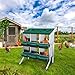 Tgeyd Nesting Boxes - 6 Holes for Laying Eggs - Chicken Brooder Box With Perch - Coops for Up to 24 Chickens