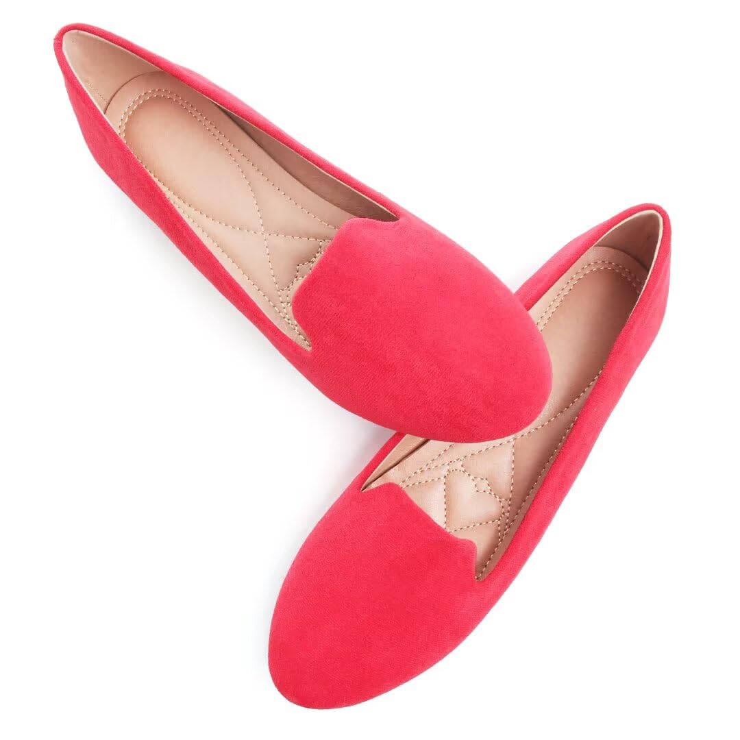 TN TANGNEST Slduv7 Women's Fashion Ballet Flats Pointed Comfortable Slip on Flat Dress Shoes