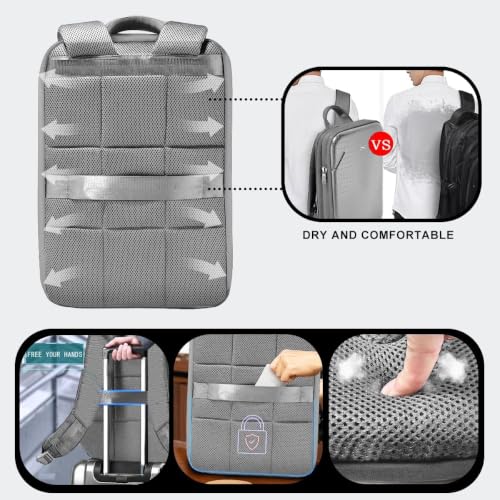 Image of ZINZ Slim & Expandable Laptop Backpack 15 15.6 16 Inch Sleeve with USB Port