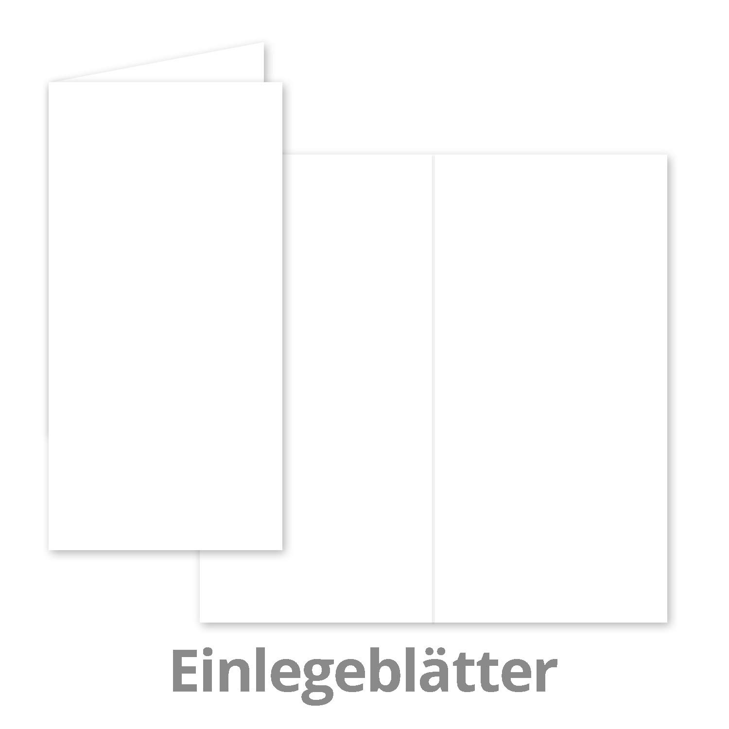 400x Faltkarten SET mit Brief-Umschlägen und Einlege-Blätter - Gold (Metallic) - DIN Lang - 10,5 x 21 cm - FarbenFroh by GUSTAV NEUSER