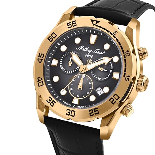 Image of Mathey-Tissot Swiss Made Bolton II Quatrz Multicolor Dial Analog Watch for Men - H121CHPLN