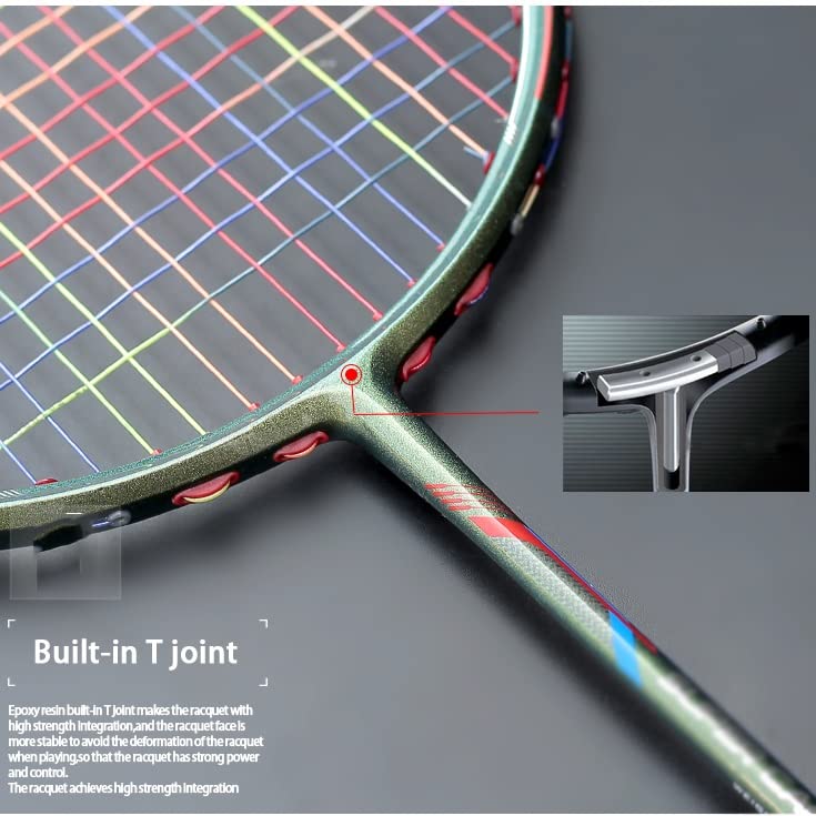 Amazon | 100%カーボンファイバーバドミントンラケット20~28ポンド