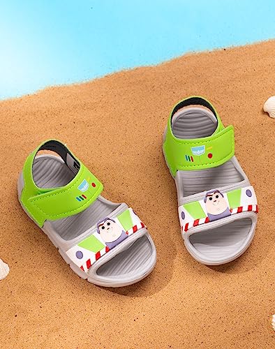 Disney Toy Story Buzz Lightyear Kids Sandals | Boys Superhero Sliders with Supportive Strap for Toddlers | Slip-on Footwear3