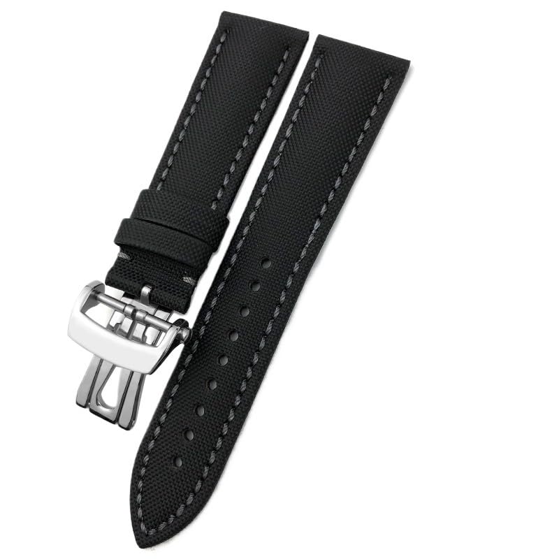 Bracelet montre cuir nylon 23mm Blancpain cinquante brasses 5000 5015