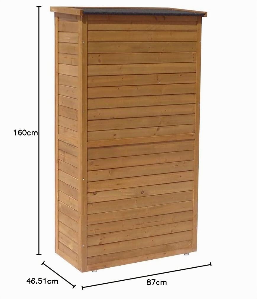 Armadio da giardino SPACE - 87 x 46.5 x 160 cm - Marrone