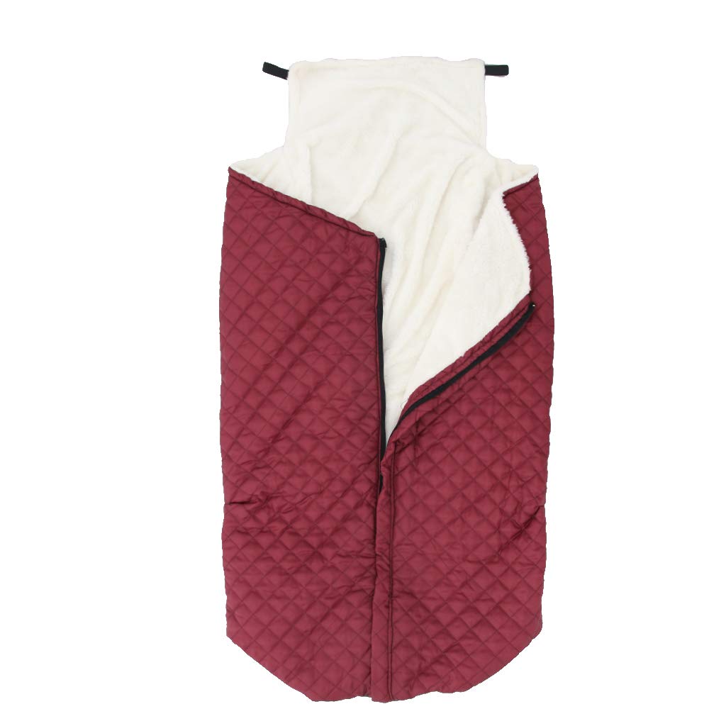 Milageto kuschelig Rollstuhlsack Rollstuhl Fußsack Warm Gefütterter Schlupfsack für Rollstuhlfahrer - 51,48 x 25,35
