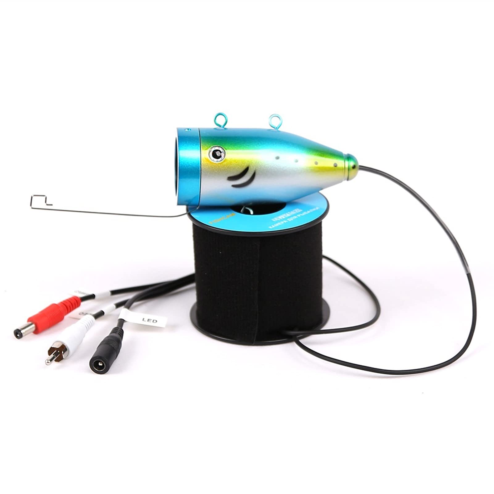 Podwodna Echosonda, Pojedyncze podwodne akcesoria do kręgosłupa rybackiego na 7-calowy Fish Fisher 12 LED IR. Lampa podczerwień lub jasny biały PROWADZONY(80m cable white LED)