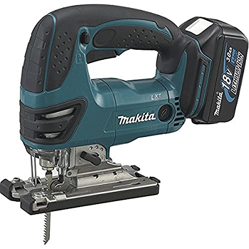 Makita – Scie sauteuse pendulaire 135mm 18V Li-Ion (2x3Ah) – DJV180RFJ Noir/Cyan