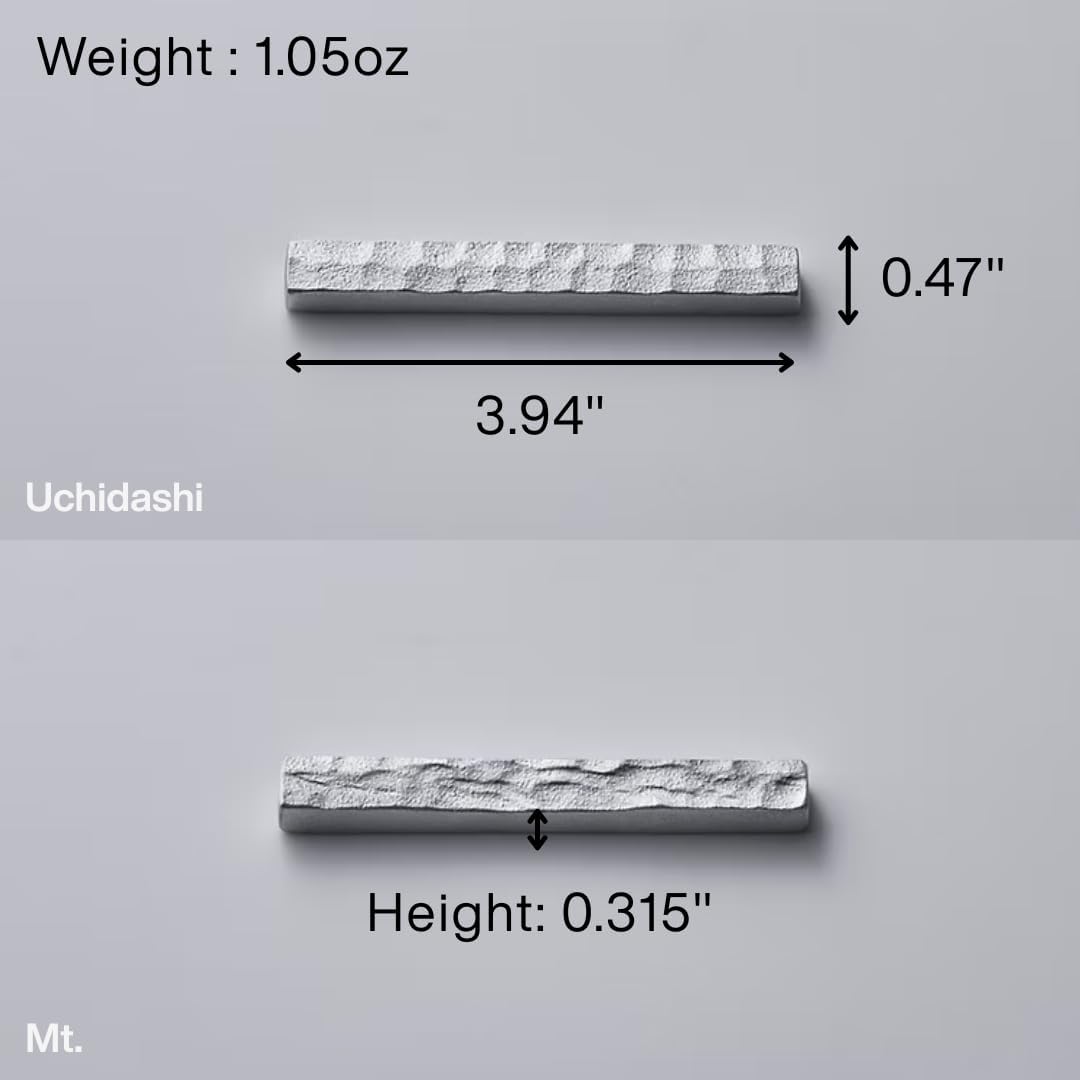 Mt. Ridge Aluminum Cutlery Rest Set of 2 Large Chopstick Holders Japanese Sand Casting