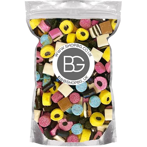 Image of BG Pick & Mix Sweets Candy Pick n Mix Choose Your Sweetie Pouch 800g (- Liquorice Allsorts)
