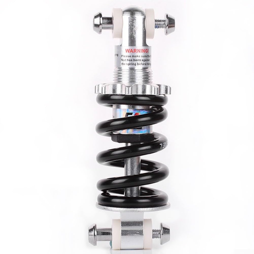 Belnotelt Aluminium Alloy Bicycle Rear Shock Absorber, Spring Suspension Damper, For MTB Electric Bike, 100mm 125mm 150mm Eye to Eye Sizes(125cm 750 pounds)