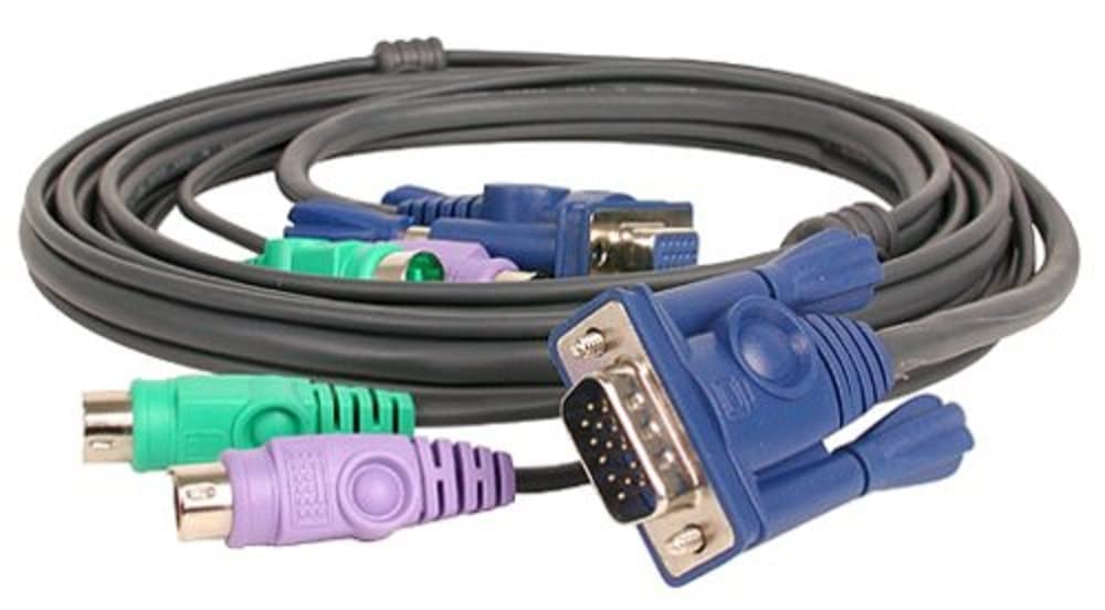 IOGEAR Bonded All-in-One PS/2, VGA KVM Cable with Micro Lite Technology, 6 Feet, G2L5002P-image-6
