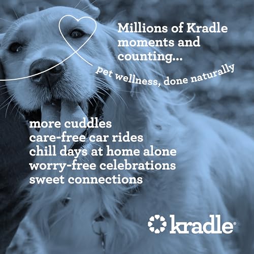 Image of Kradle Bliss Bars for Dogs - Peanut Butter Flavored Calming - GABA L-Theanine - On The Go Packaging - Supports a Calm Demeanor - 6 Bars (Pack of 2)
