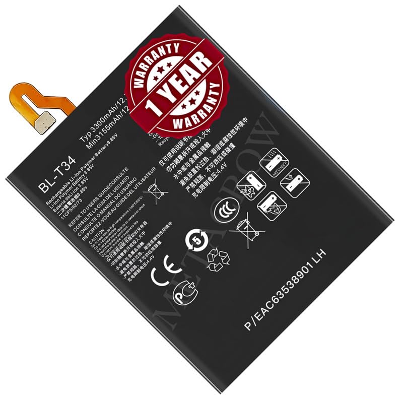 Image of Original BL-T34 Battery Compatible for LG V30+ - (3300mAh) - 1 Year Warranty BC46