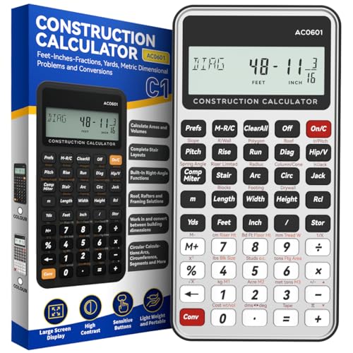 Image of ROATEE Construction Calculator Silver Industrial & Scientific Engineering Calculator for Contractor