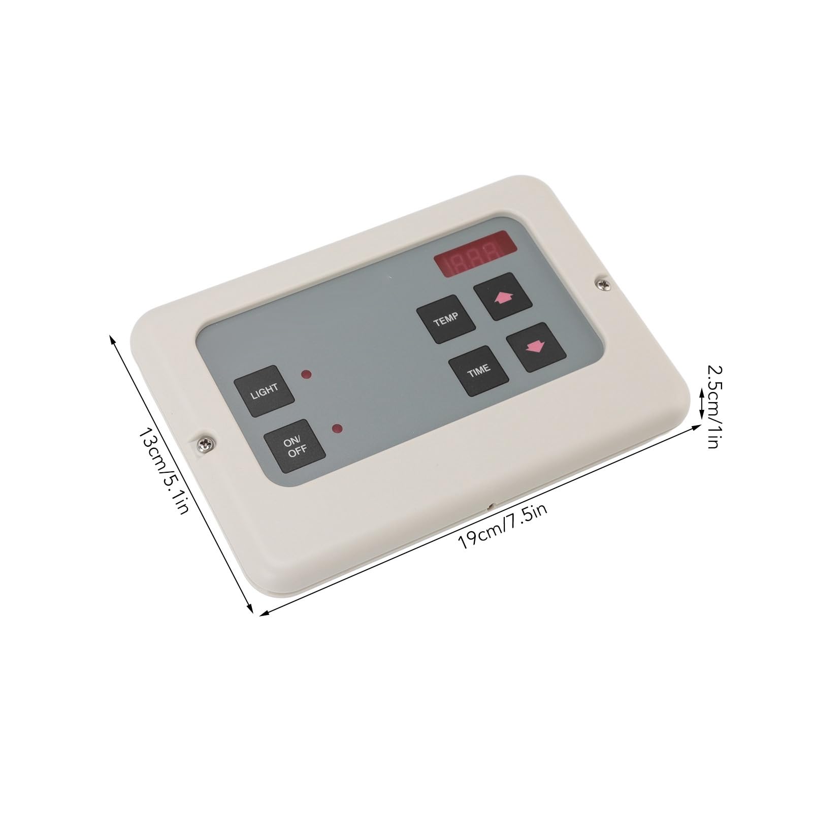Controlador de Temperatura de Sauna Panel Digital Operación Conveniente Montaje en Pared para Control Temperatura la Sala Sauna para el Hogar (Blanco)