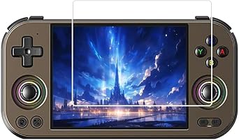 Walieoka Screen Protector Compatible with ANBERNIC RG477M,9H Hardness Tempered Glass Protective film,Scratch Resistant Anti-Fingerprint Black [2 Pack]