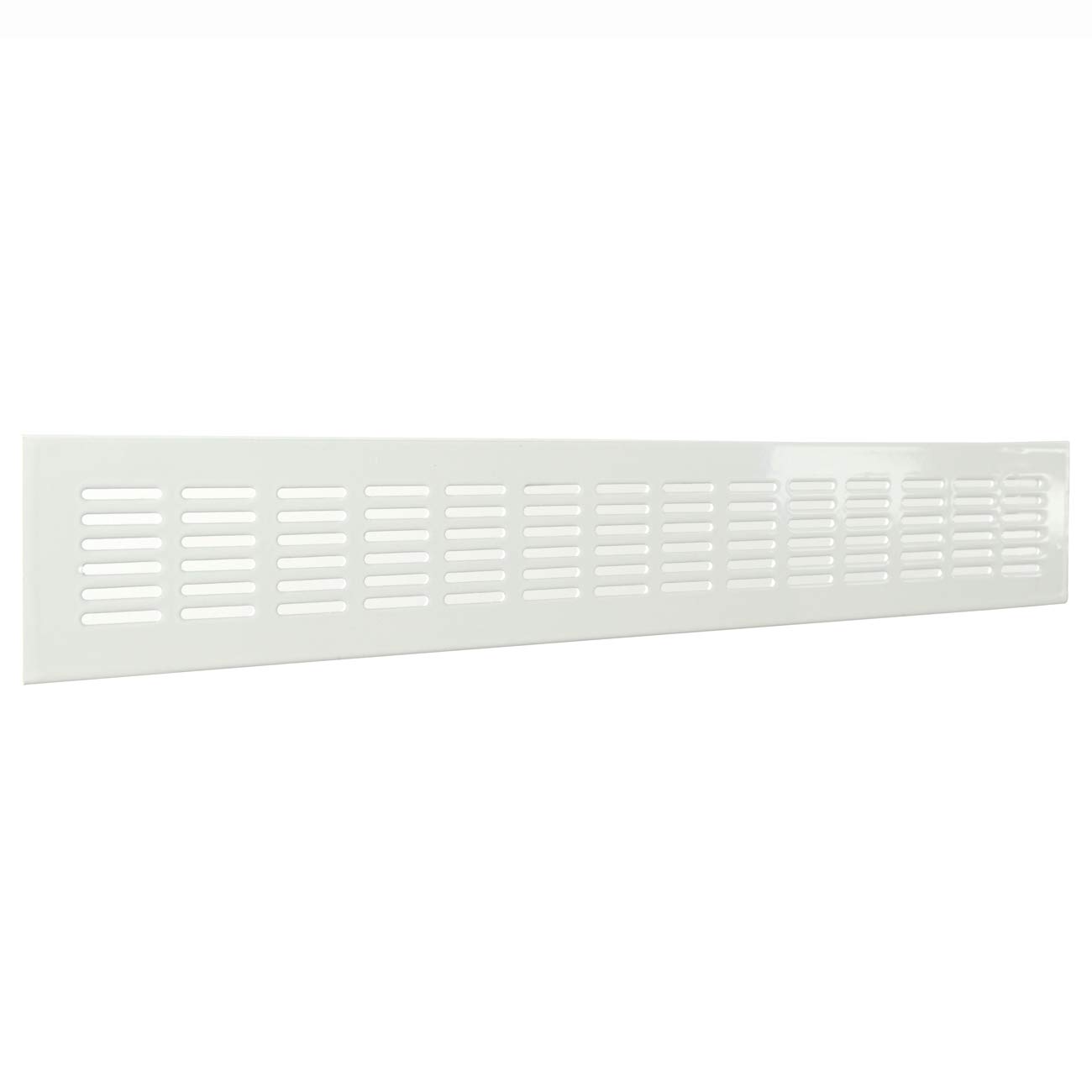 La Ventilazione Bianco The Ventilation Gf386b-Y Gf386b Rectangular Grill Recessed, 380 X 60 Mm, White Painted Aluminium