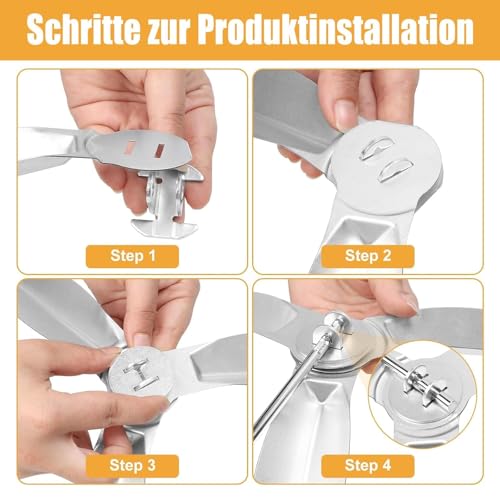 IUSOT Kit de Nettoyage One-Touch 22-1/2 Pouces pour Weber, pièces de Rechange pour Grille sphérique Weber de 57 cm, résistant à la Chaleur et Design Robuste, Compatible avec Weber 7444, pour – vue 3