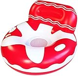 Tamaño del producto, aproximadamente 105 × 105 cm / 41,34 * 41,34 pulgadas. Esta fila flotante inflable es elegante y moderna. Se extrae de un color brillante. Cuando traiga este flotador inflable a la fiesta en la piscina, definitivamente los ojos de todos se sentirán atraídos por usted.