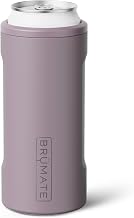 BrüMate Hopsulator Slim Can Cooler Insulated for 12oz Slim Cans | Skinny Can Insulated Stainless Steel Drink Holder for Hard Seltzer, Beer, Soda, and Energy Drinks (Lilac Dusk)