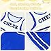JASGOOD Cheerleader Costume for Girls Halloween Costume Cheerleading Uniform Outfit Set for Dress Up Party Birthday