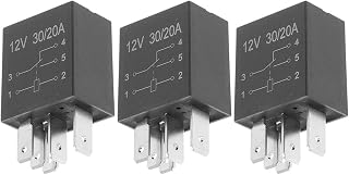3pcs 12v 30a Automotive 5-pin Relay Starter Switch for Car, Truck, and Boat Power Replacement Accessories