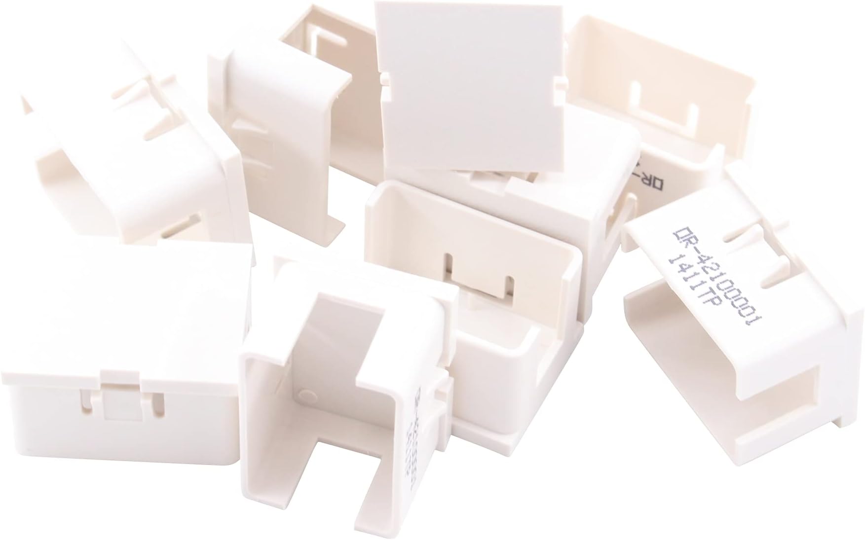 Ortronics OR-42100002 TracJack Blank Module, Fog White (10 Pack)