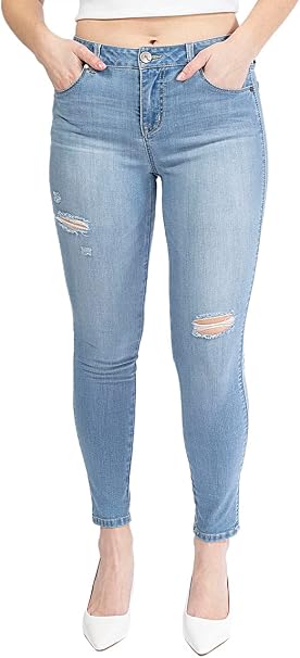 Destructed Vintage Skinny Jeans 