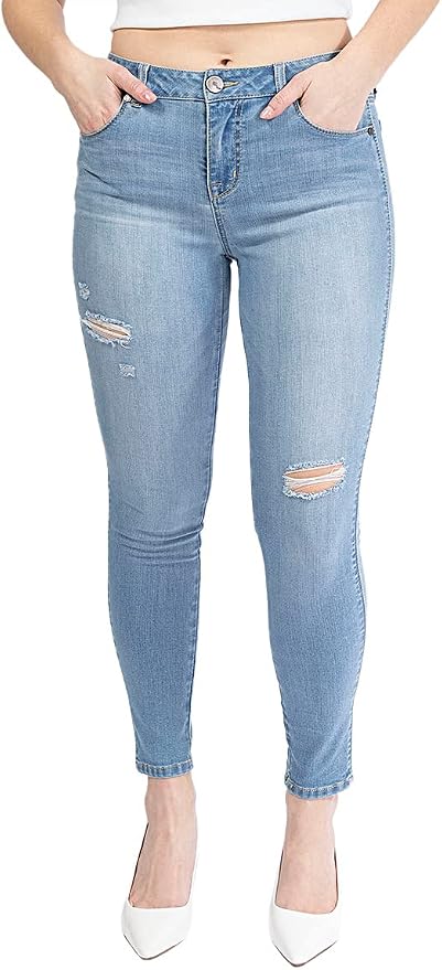Destructed Vintage Skinny Jeans 