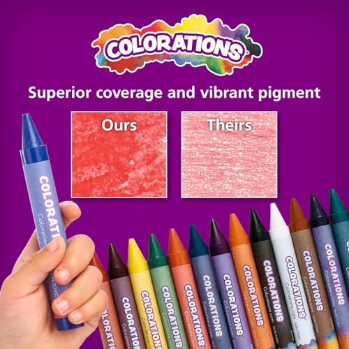 Colorations Large Crayon Classroom Pack, 400 Count, 16 Colors, Non-Toxic, Kids School Supplies - Bulk Jumbo Crayons for Toddlers, Arts and Crafts - Image 9