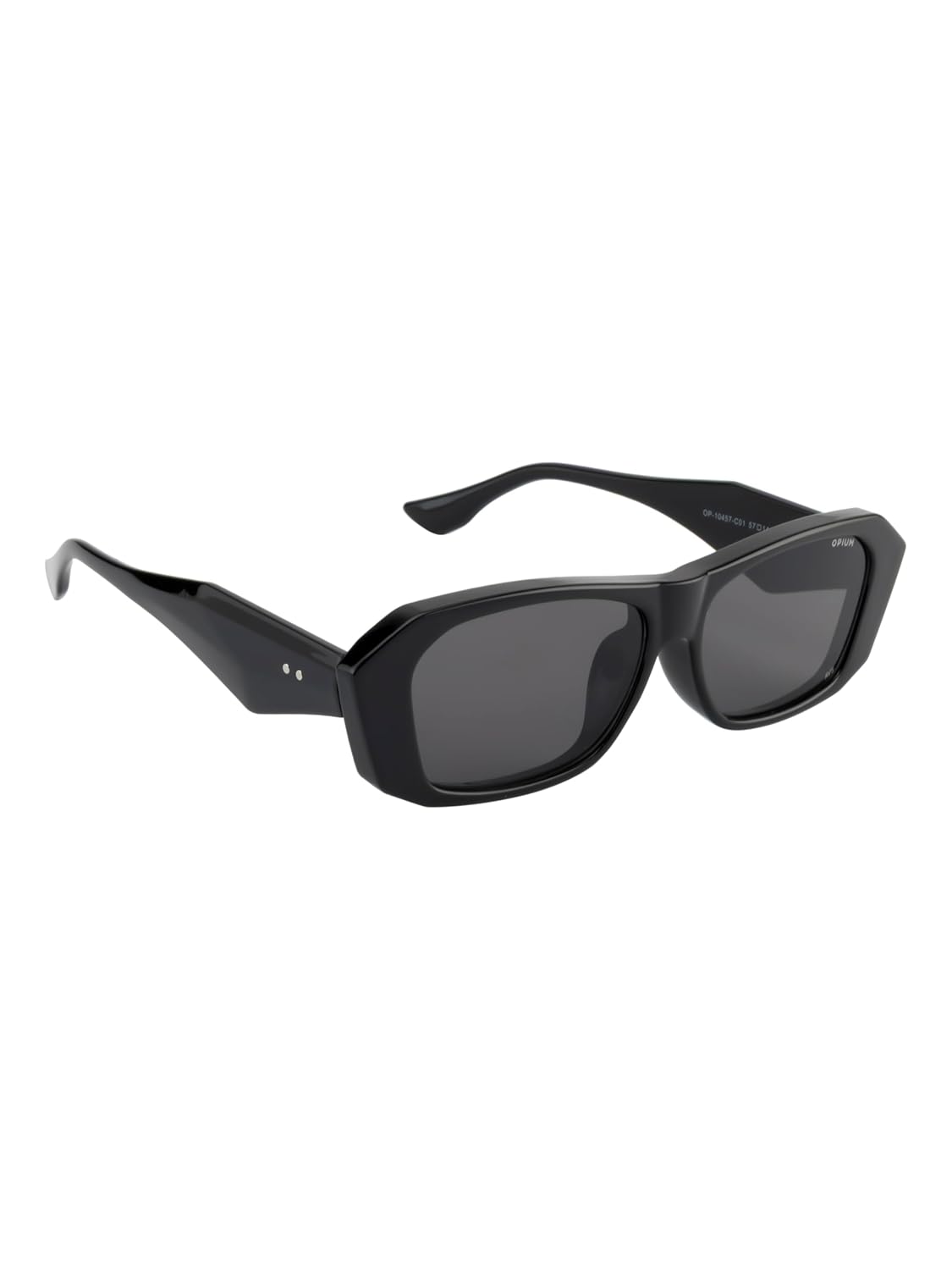 opium Hexagon Sunglasses for Women | Uv Protection Grey Lens | TR-90 Black Frame - Review, Price and Buying Guide