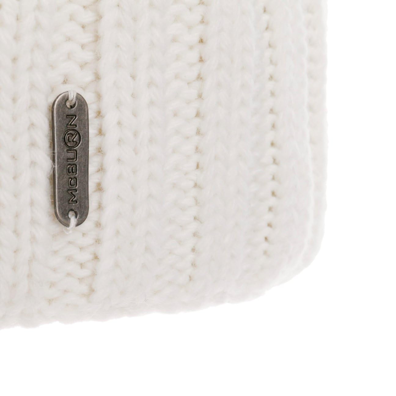 Bonnet a Revers Cable Knit Femme - Made in Italy pour l'hiver en Tricot Laine avec Revers, Doublure, Doublure Hiver Automne-Hiver