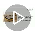 Image of Stainless Steel Lunch Box 1100ml | 4-Side Clip Lock | 100% Leakproof & Airtight Tiffin Box | Steel Lunch Box for Office & Kids | Blue-Yellow