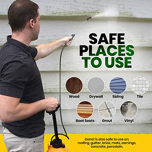 EcoClean Solutions Mold, Mildew & Algae Remover | No-Scrub Stain Remover | Instant Results for All Surfaces (1 Gallon) - Thumbnail 4