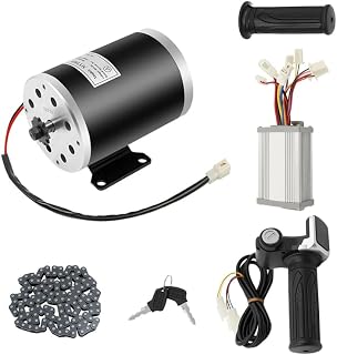 PERFERATE 48V 1000W Brush Electric Bicycle Conversion Kit Brush Motor Kit Brushed Permanent Magnet DC Motors with 264.55 Lbs Load & Controller for EVO Scooters E-Bike
