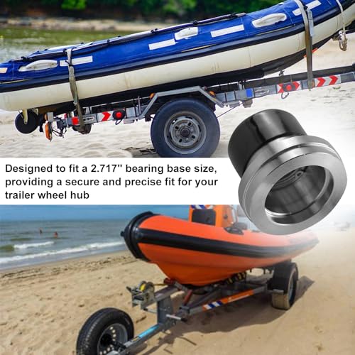 RULLINE 4PCS 2.717" Stainless Steel Boat Trailer Bearing Protector Trailer Bearing Dust Cap Trailer Wheel Bearing Bars Cover Bearing Protectors 2.717" by RULLINE - Image 6