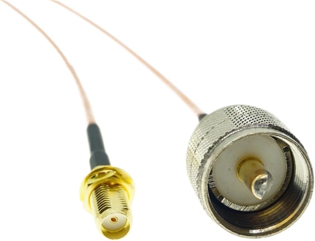 RG316 UHF PL259 オス - SMA メス延長コネクタ UHF オス - SMA メス 圧着 RG316 ピグテール用